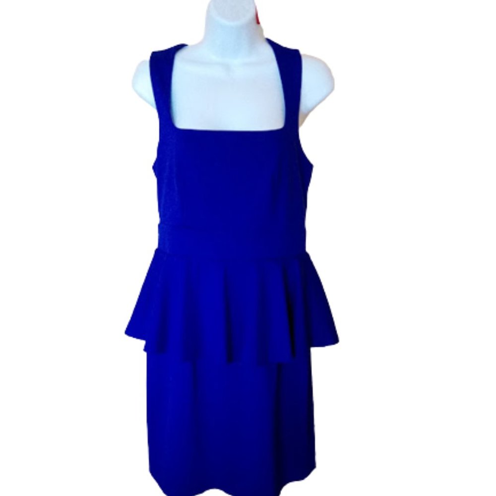 Royal Blue Peplum Dress Size Mediium